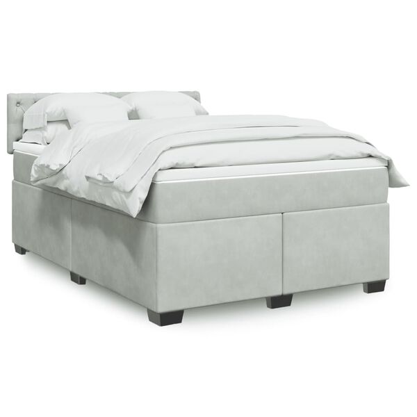 vidaXL &Kappa;&rho;&epsilon;&beta;ά&tau;&iota; Boxspring &mu;&epsilon; &Sigma;&tau;&rho;ώ&mu;&alpha; &Alpha;&nu;&omicron;&iota;&chi;&tau;ό &Gamma;&kappa;&rho;&iota; 140x200 &epsilon;&kappa;. &Beta;&epsilon;&lambda;&omicron;ύ&delta;&iota;&nu;&omicron;