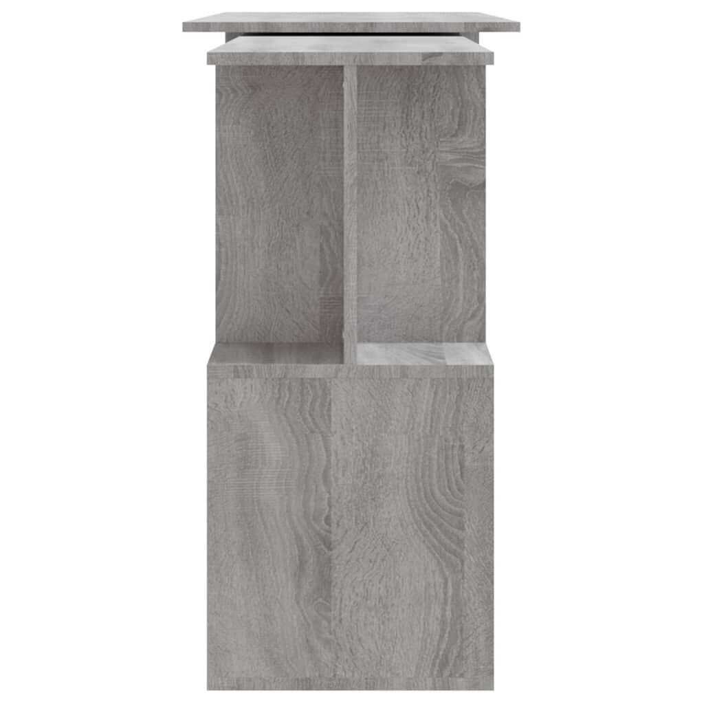 vidaXL Γραφείο Γωνιακό Γκρι Sonoma 200x50x76 εκ. Επεξεργασμένο Ξύλο