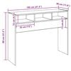 vidaXL Τραπέζι Κονσόλα Αρτισιανή Δρυς 105x30x80 εκ Επεξεργασμένο Ξύλο