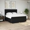 vidaXL &Kappa;&rho;&epsilon;&beta;ά&tau;&iota; Boxspring &mu;&epsilon; &Sigma;&tau;&rho;ώ&mu;&alpha; &Mu;&alpha;ύ&rho;&omicron; 200x200 &epsilon;&kappa;. &Upsilon;&phi;&alpha;&sigma;&mu;ά&tau;&iota;&nu;&omicron;