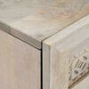 vidaXL Πλαϊνό γραφείο 2 pcs Λευκό 60 x 33 x 75 cm Μασίφ ξύλο μάνγκο