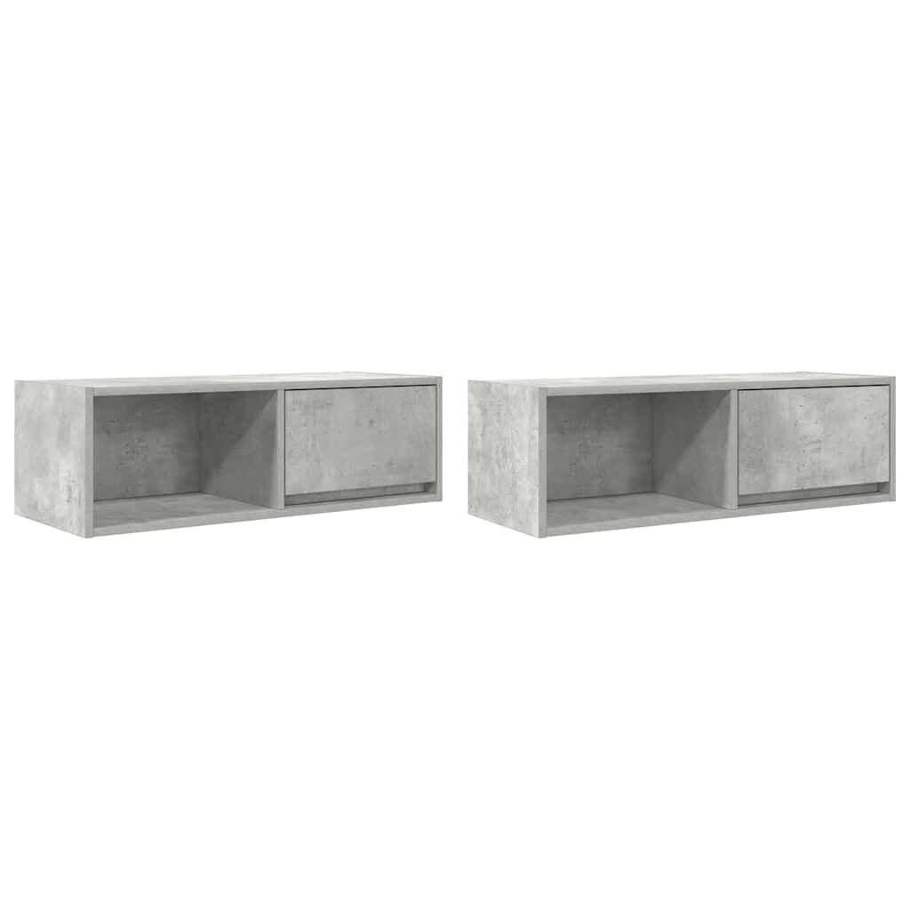 vidaXL Έπιπλα Τηλεόρασης 2 τεμ. 80x31x25,5 εκ. Επεξεργασμένο Ξύλο