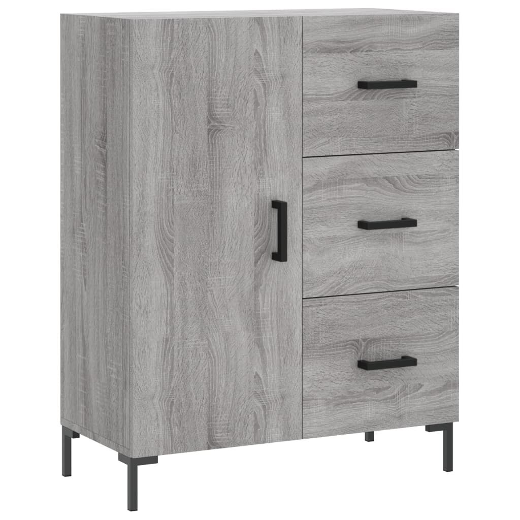 vidaXL Ντουλάπι Γκρι Sonoma 69,5 x 34 x 180 εκ. Επεξεργασμένο Ξύλο