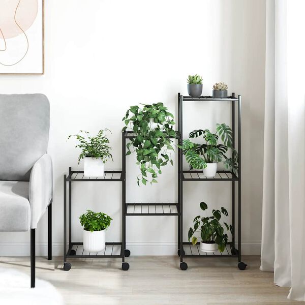 vidaXL &Beta;ά&sigma;&eta; &Lambda;&omicron;&upsilon;&lambda;&omicron;&upsilon;&delta;&iota;ώ&nu; &mu;&epsilon; &Rho;ό&delta;&epsilon;&sigmaf; 83 x 25 x 83,5 &epsilon;&kappa;. &Mu;&alpha;ύ&rho;&eta; &Sigma;&iota;&delta;&epsilon;&rho;έ&nu;&iota;&alpha;