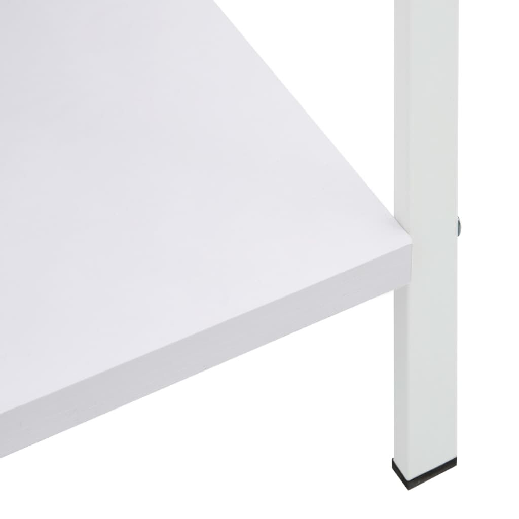 vidaXL Ραφιέρα 4 Επιπέδων Λευκή 60x27,6x124,5 εκ. Επεξεργασμένο Ξύλο