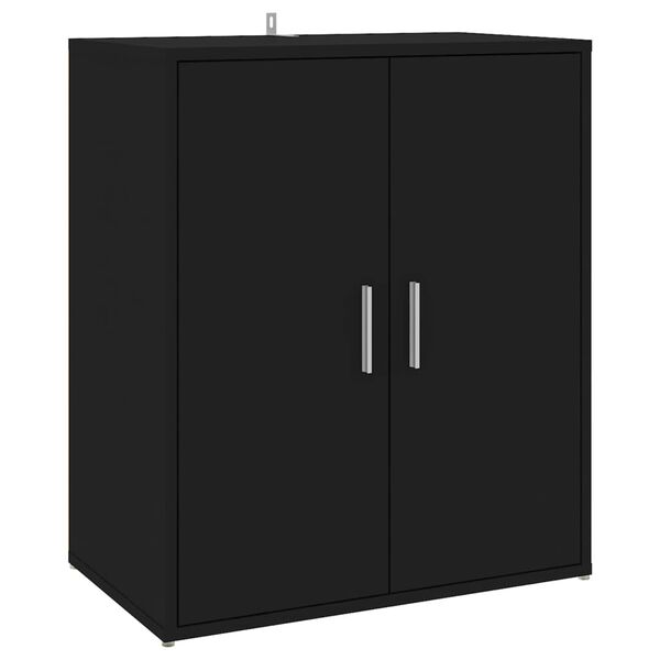 vidaXL Παπουτσοθήκη Μαύρη 60 x 35 x 70 εκ. από Επεξ. Ξύλο