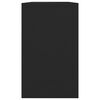 vidaXL Συρταριέρα Μαύρη 120 x 41 x 75 εκ από Μοριοσανίδα