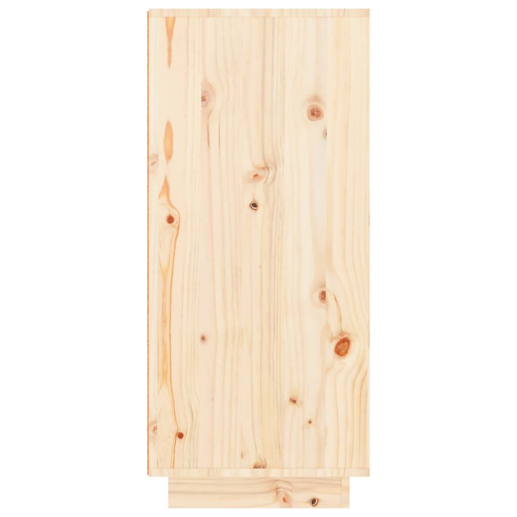 vidaXL Παπουτσοθήκη 60 x 35 x 80 εκ. από Μασίφ Ξύλο Πεύκου