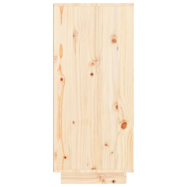 vidaXL Παπουτσοθήκη 60 x 35 x 80 εκ. από Μασίφ Ξύλο Πεύκου