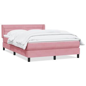 vidaXL &Kappa;&rho;&epsilon;&beta;ά&tau;&iota; Boxspring &mu;&epsilon; &Sigma;&tau;&rho;ώ&mu;&alpha; &Rho;&omicron;&zeta; 140x210 &epsilon;&kappa;. &Beta;&epsilon;&lambda;&omicron;ύ&delta;&iota;&nu;&omicron;
