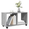 vidaXL Ντουλάπι Με Ροδάκια Γκρι Sonoma 72x33x42,5 εκ. Επεξεργ. Ξύλο