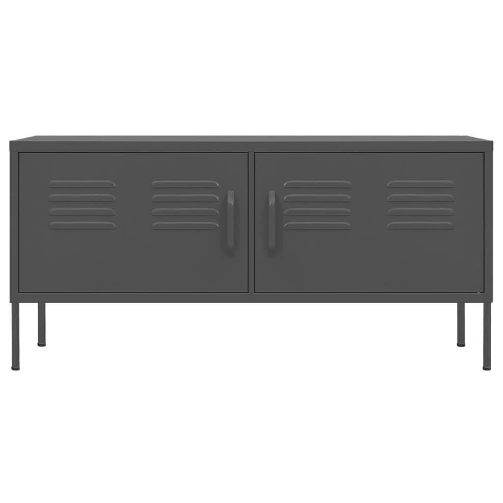 vidaXL Έπιπλο Τηλεόρασης Ανθρακί 105x35x50 εκ. από Ατσάλι