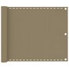 vidaXL &Delta;&iota;&alpha;&chi;&omega;&rho;&iota;&sigma;&tau;&iota;&kappa;ό &Beta;&epsilon;&rho;ά&nu;&tau;&alpha;&sigmaf; Taupe 75 x 600 &epsilon;&kappa;. &alpha;&pi;ό HDPE