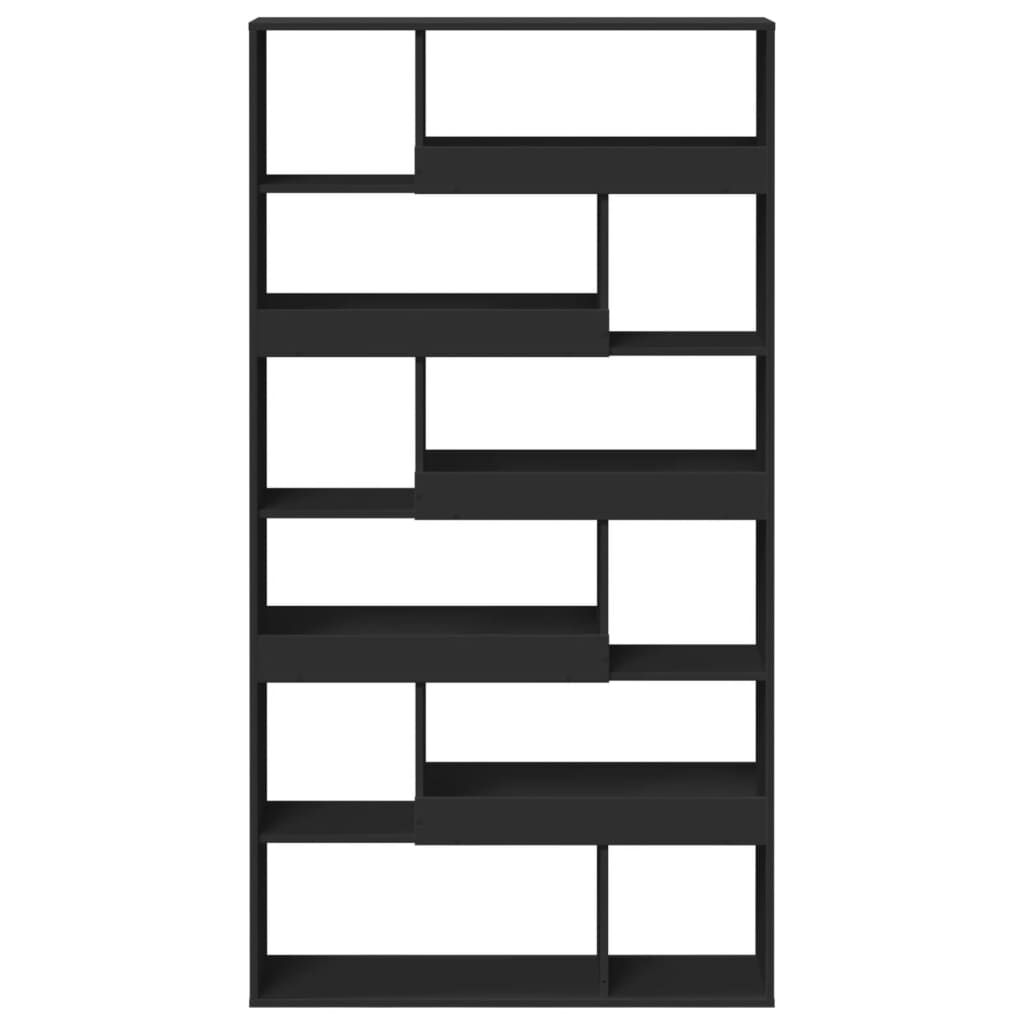 vidaXL Βιβλιοθήκη Μαύρη 100x33x187,5 εκ. Επεξ. Ξύλο