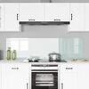vidaXL Πίσω Πάνελ Κουζίνας Λευκό 90 x 50 cm σκληρυμένο γυαλί
