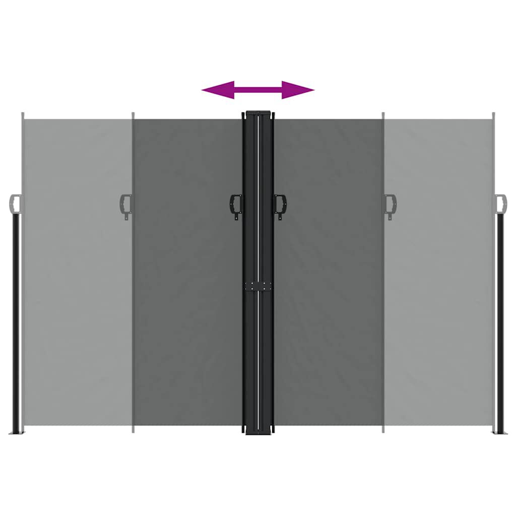 vidaXL Σκίαστρο Πλαϊνό Συρόμενο Ανθρακί 220x1200 εκ.