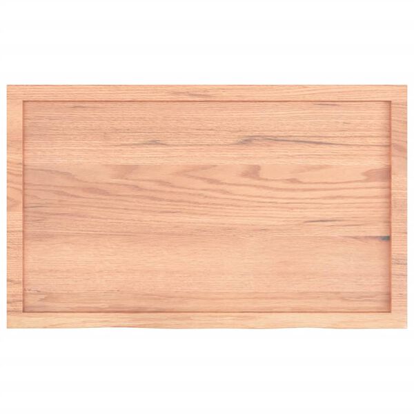 vidaXL Επιφ Τραπεζιού Αν Καφέ 100x60x(2-4)εκ. Επεξ. Μασίφ Ξύλο Δρυός