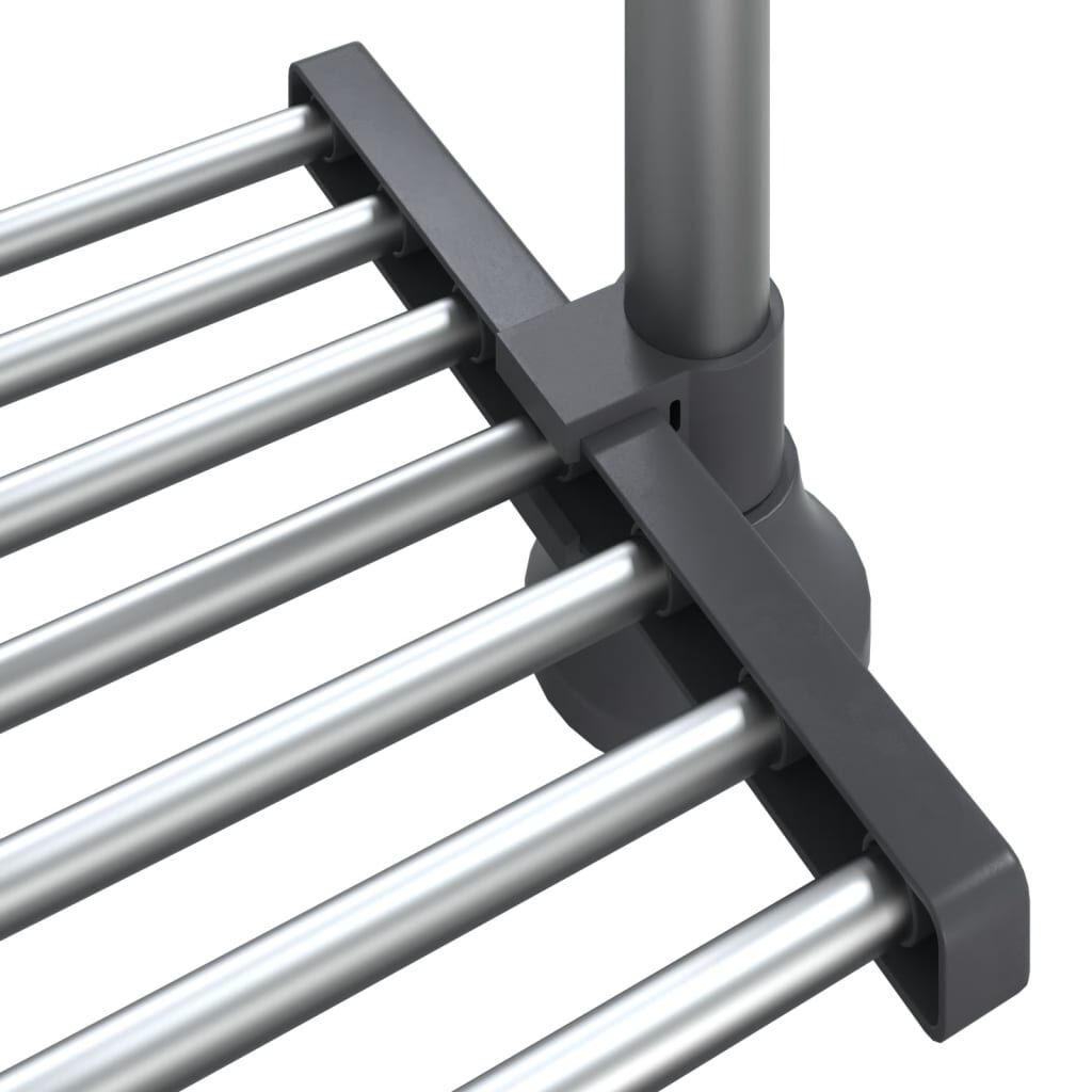 vidaXL Ράφι Κουζίνας 50x25x(50-70) εκ. από Αλουμίνιο