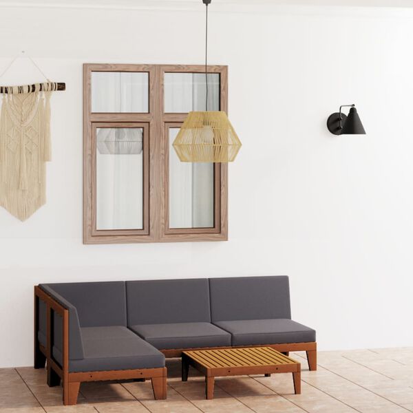 vidaXL &Sigma;&alpha;&lambda;ό&nu;&iota; &Kappa;ή&pi;&omicron;&upsilon; 5 &Tau;&epsilon;&mu;&alpha;&chi;ί&omega;&nu; &alpha;&pi;ό &Mu;&alpha;&sigma;ί&phi; &Xi;ύ&lambda;&omicron; &Alpha;&kappa;&alpha;&kappa;ί&alpha;&sigmaf; &mu;&epsilon; &Mu;&alpha;&xi;&iota;&lambda;ά&rho;&iota;&alpha;