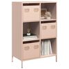 vidaXL Ντουλάπα Ροζ 68x39x103,5 εκ. από Χάλυβα