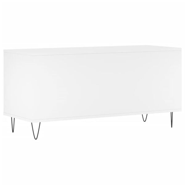 vidaXL Έπιπλο Δίσκων Λευκό 100 x 38 x 48 εκ. από Επεξεργασμένο Ξύλο