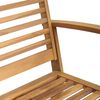 vidaXL Παγκάκι κήπου Φυσικό 110 x 64 x 76.5 εκ Μασίφ ξύλο teak