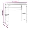 vidaXL Κιόσκι με Οροφή Κρεμ 220 x 110 x 200 εκ.