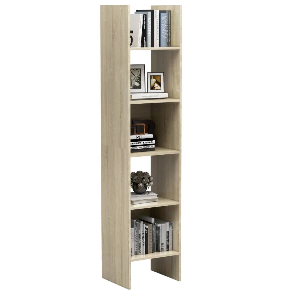 vidaXL Βιβλιοθήκη Χρώμα Sonoma Δρυς 40 x 35 x 180 εκ. από Επεξ. Ξύλο