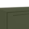 vidaXL Ντουλάπι Πράσινο Λαδί 68x39x111,5 εκ. από Ατσάλι