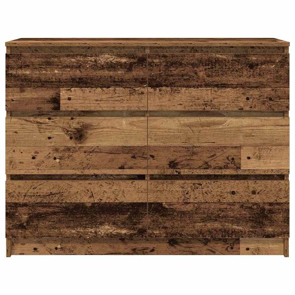 vidaXL Sideboard Παλιό ξύλο 100x35x76 cm Ξύλο μηχανής
