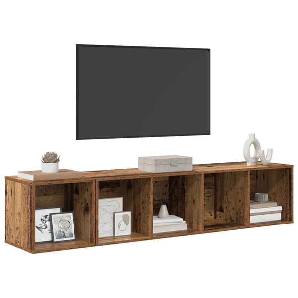 vidaXL 2 pcs Παλιό ξύλο 37 x 37 x 142.5 εκ Επεξεργασμένο ξύλο