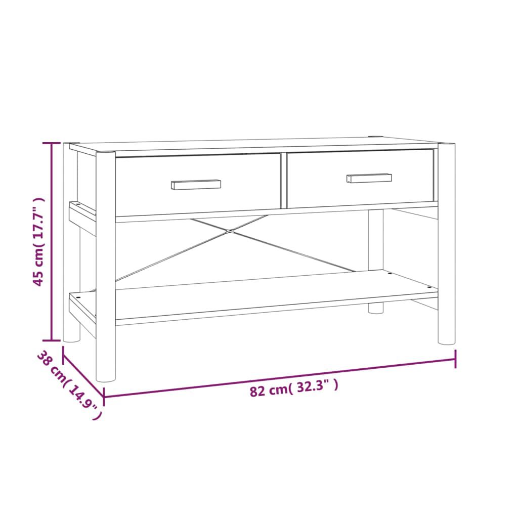 vidaXL Έπιπλο Τηλεόρασης 82 x 38 x 45 εκ. από Επεξεργασμένο Ξύλο