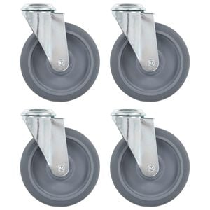 vidaXL Ρόδες Περιστρεφόμενες Βιδωτές 4 τεμ. 125 χιλ.