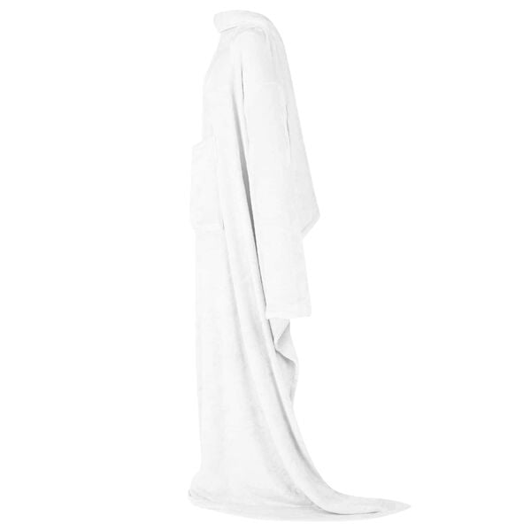 vidaXL Φούτερ-κουβέρτα Λευκό Φανέλα