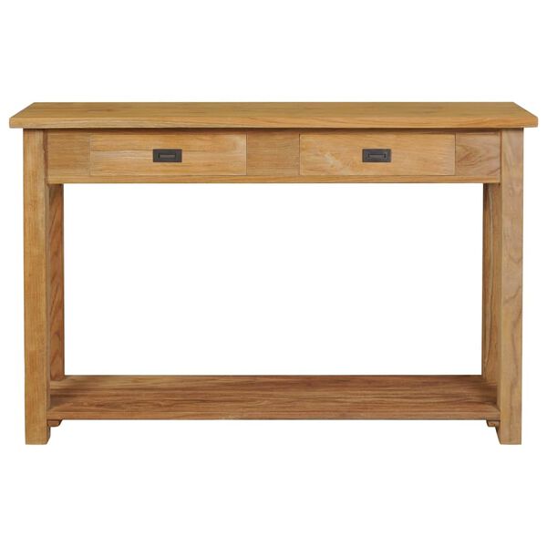 vidaXL Τραπέζι Κονσόλα 120 x 30 x 80 εκ. από Μασίφ Ξύλο Teak