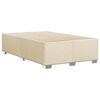 vidaXL Κρεβάτι Boxspring με Στρώμα Κρεμ 120x200 εκ. Υφασμάτινο