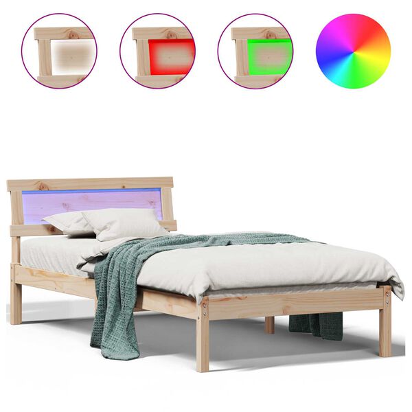vidaXL Κρεβάτι Καρέκλα Κερήθρα Καφέ Καφέ 100 x 200 cm Ξύλο πεύκου