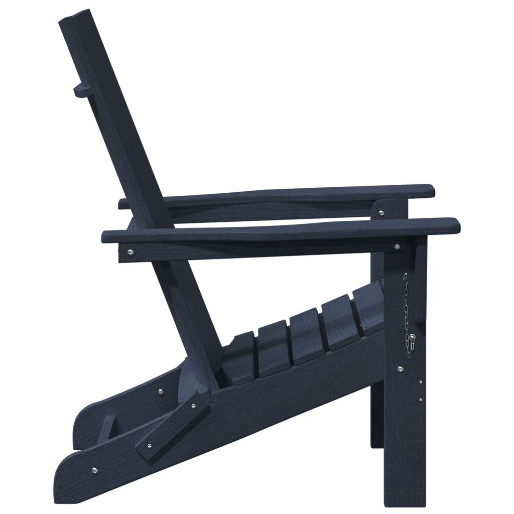 vidaXL Folding Adirondack Chair Ναυτικό Μπλε 74.5x80.5x90 εκ. HDPE