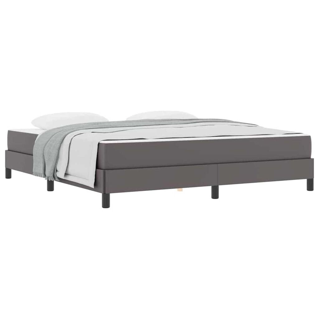 vidaXL Κρεβάτι Άλλο Γκρι 180 x 200 cm Τεχνητό δέρμα