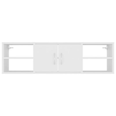 vidaXL Ραφιέρα Τοίχου Λευκή 102 x 30 x 29 εκ. από Μοριοσανίδα