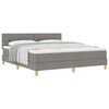 vidaXL &Kappa;&rho;&epsilon;&beta;ά&tau;&iota; &mu;&epsilon; &epsilon;&lambda;&alpha;&tau;ή&rho;&iota;&alpha; &mu;&epsilon; &mu;&alpha;&xi;&iota;&lambda;ά&rho;&iota; Taupe 180 x 200 cm ύ&phi;&alpha;&sigma;&mu;&alpha;