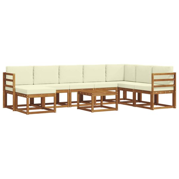 vidaXL &Sigma;&epsilon;&iota;&rho;ά &Kappa;&alpha;&nu;&alpha;&pi;έ &Epsilon;&xi;&omega;&tau;&epsilon;&rho;&iota;&kappa;&omicron;ύ &mu;&epsilon; &mu;&alpha;&xi;&iota;&lambda;ά&rho;&iota; 9 pcs &Phi;&upsilon;&sigma;&iota;&kappa;ό &kappa;&alpha;&iota; &Kappa;&rho;έ&mu;&alpha;