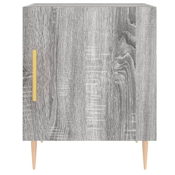 vidaXL Κομοδίνο Γκρι Sonoma 40 x 40 x 50 εκ. από Επεξεργασμένο Ξύλο