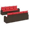 vidaXL &Sigma;&epsilon;&tau; &Kappa;&alpha;&nu;&alpha;&pi;έ &mu;&epsilon; &mu;&alpha;&xi;&iota;&lambda;ά&rho;&iota; 9 pcs &Mu;&pi;έ&zeta; &kappa;&alpha;&iota; &Kappa;ό&kappa;&kappa;&iota;&nu;&omicron; &sigma;&upsilon;&nu;&theta;&epsilon;&tau;&iota;&kappa;ό &rho;&alpha;&tau;ά&nu;