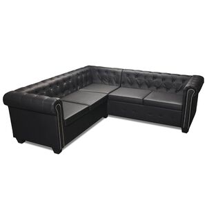 vidaXL &Kappa;&alpha;&nu;&alpha;&pi;έ&sigmaf; &Gamma;&omega;&nu;&iota;&alpha;&kappa;ό&sigmaf; &Pi;&epsilon;&nu;&tau;&alpha;&theta;έ&sigma;&iota;&omicron;&sigmaf; Chesterfield &Mu;&alpha;ύ&rho;&omicron;&sigmaf; &Sigma;&upsilon;&nu;&theta;&epsilon;&tau;&iota;&kappa;ό &Delta;έ&rho;&mu;&alpha;