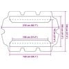 vidaXL Πανί Ανταλλακτικό για Κούνια Κήπου Μπλε 150/130 x 105/70 εκ.