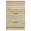 vidaXL Κομοδίνο Sonoma Δρυς 40 x 40 x 63 εκ. από Επεξεργασμένο Ξύλο