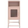 vidaXL Κομοδίνο ροζ 36x39x78 cm από χάλυβα ψυχρής έλασης