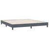 vidaXL Box Spring Κρεβάτι χωρίς στρώμα Σκούρο γκρι 180x220 cm Velvet