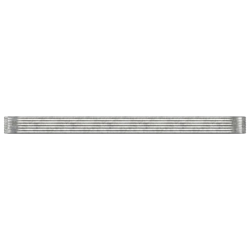 vidaXL Ζαρντινιέρα Ασημί 507x100x36 εκ. Ατσάλι με Ηλεκτρ. Βαφή Πούδρας
